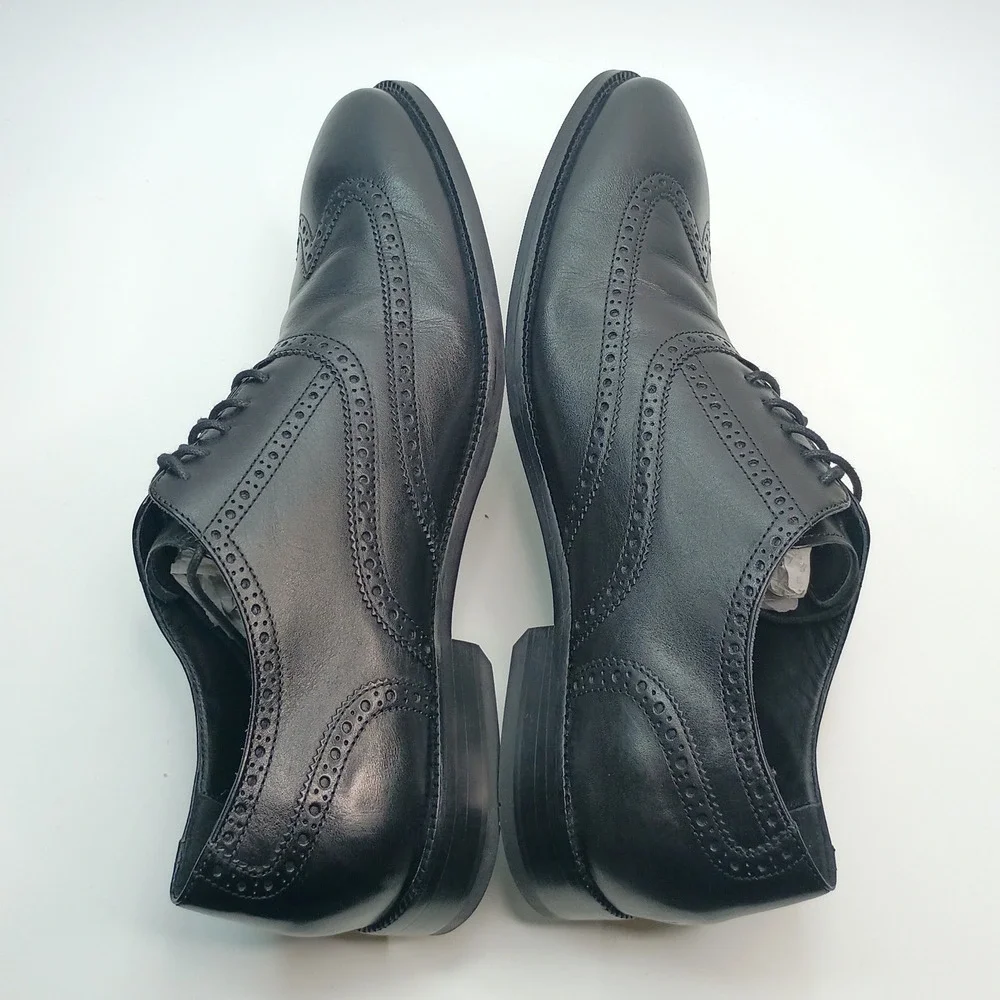 Cole‎ Haan Williams Wingtip Oxford Black Leather Dress Shoes Mens 13M C12209